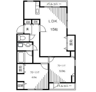 東京都文京区本駒込１丁目 賃貸マンション 2LDK